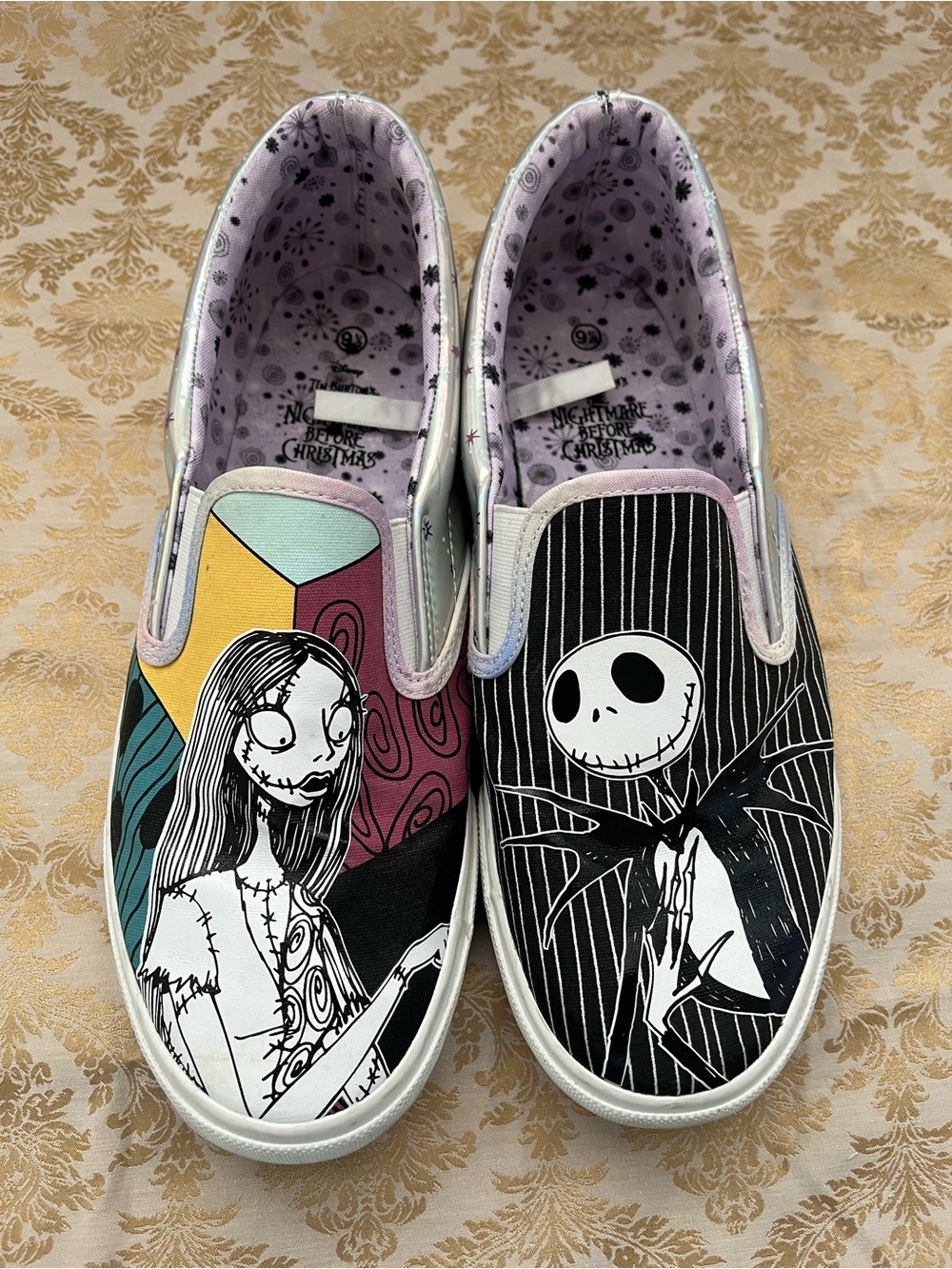 The Nightmare Before Christmas Slip-On Sneakers Sz 9.5